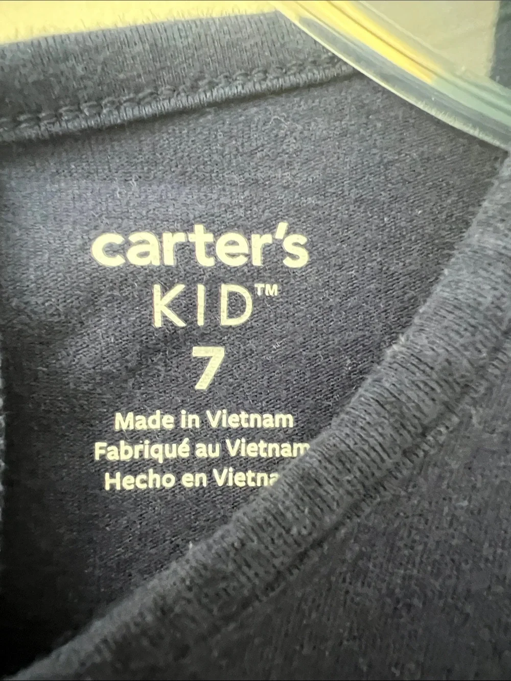 Carter's Navy Long-Sleeve Unicorn Sequin Pocket Shirt